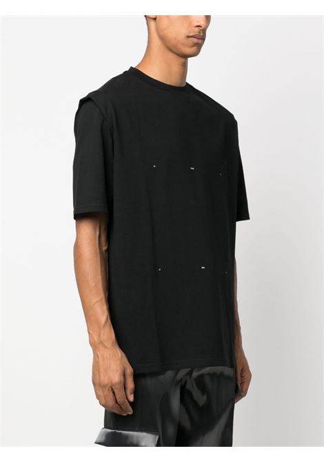 T-shirt Outline con Logo in nero Heliot Emil - uomo HELIOT EMIL | HEM09089BLK01